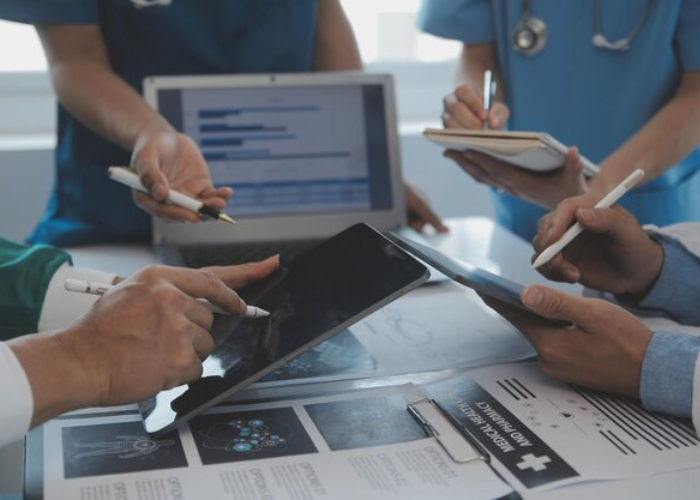 group running medical software on their tabs